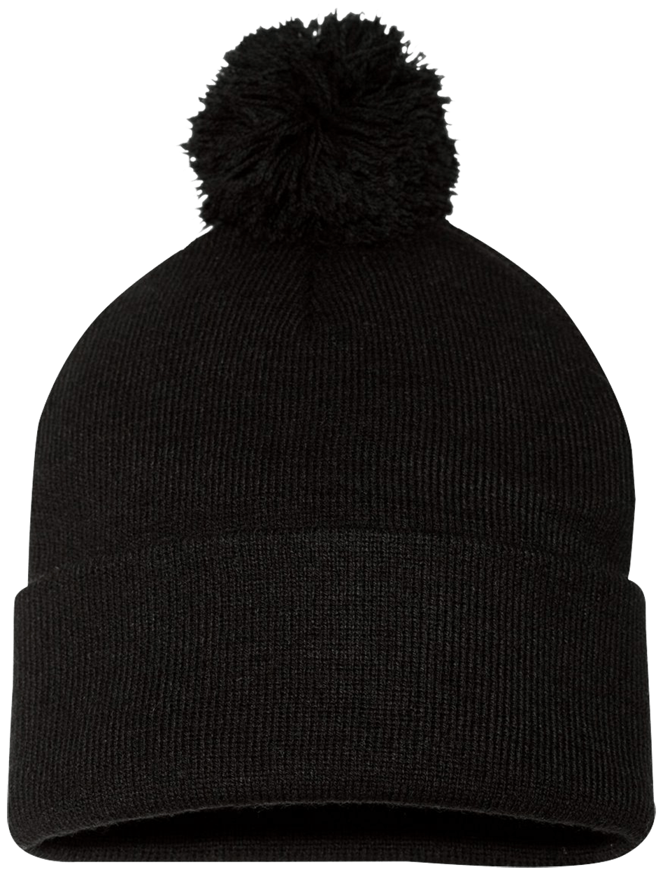 Qreativity Block Customizable SP15 Pom Pom Knit Cap - Patch