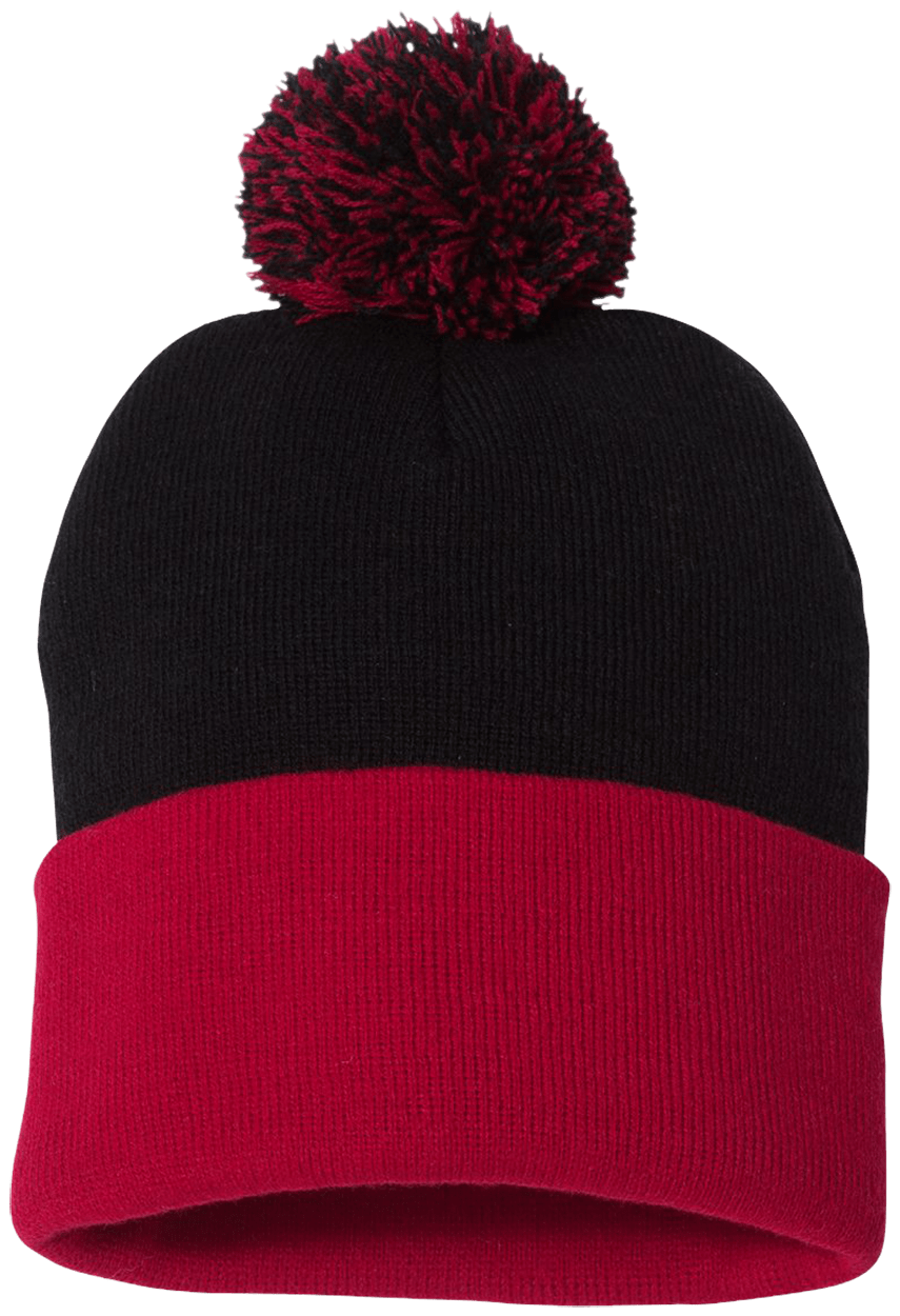 Qreativity Block Customizable SP15 Pom Pom Knit Cap - Patch