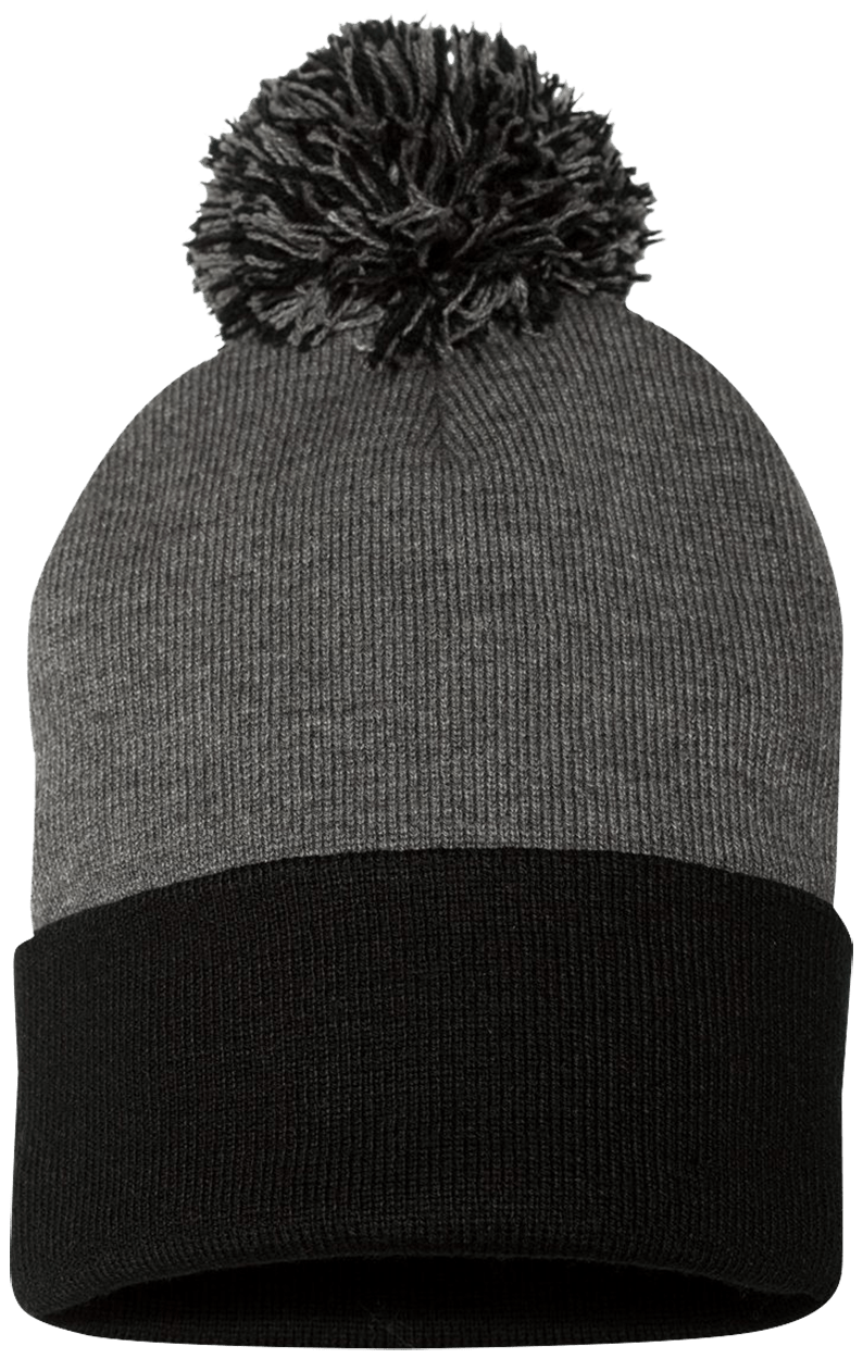 Qreativity Block Customizable SP15 Pom Pom Knit Cap - Patch