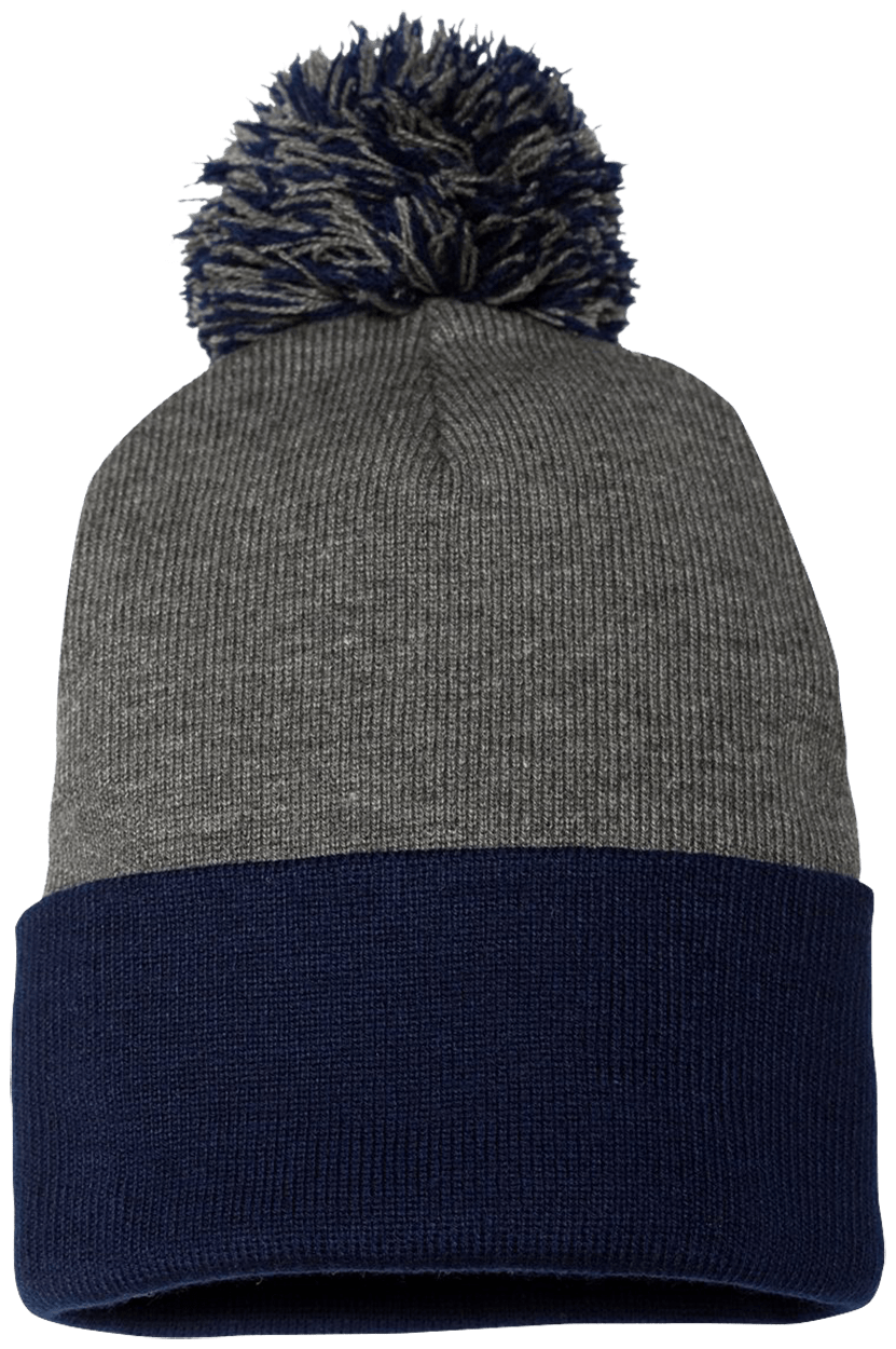 Qreativity Block Customizable SP15 Pom Pom Knit Cap - Patch