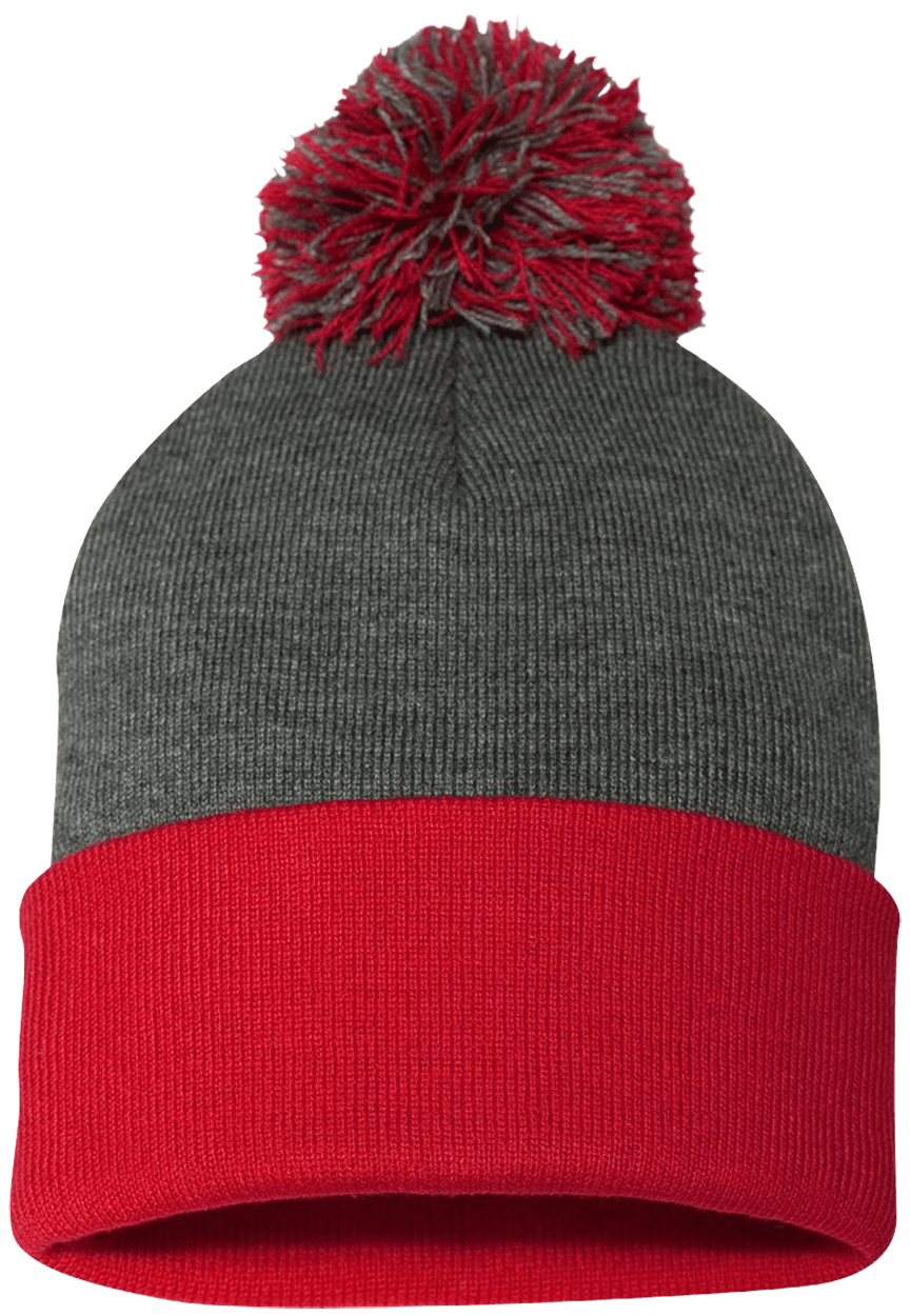 Qreativity Block Customizable SP15 Pom Pom Knit Cap - Patch