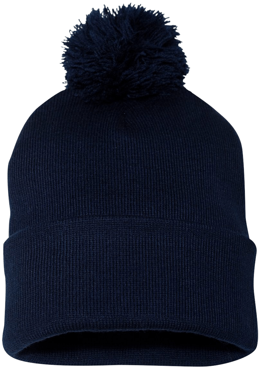 Qreativity Block Customizable SP15 Pom Pom Knit Cap - Patch