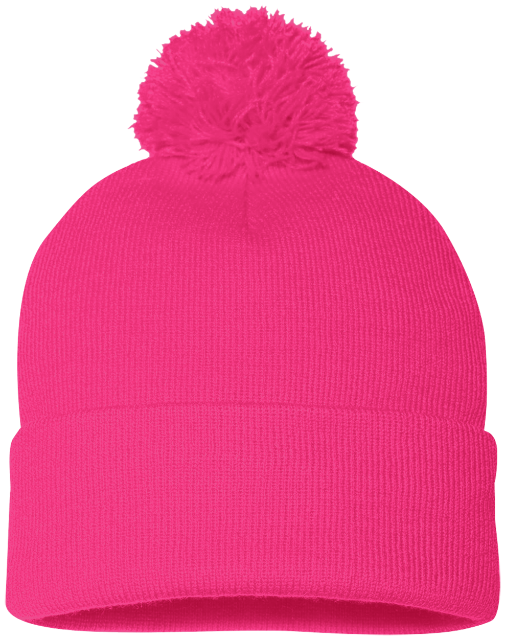 Qreativity Block Customizable SP15 Pom Pom Knit Cap - Patch