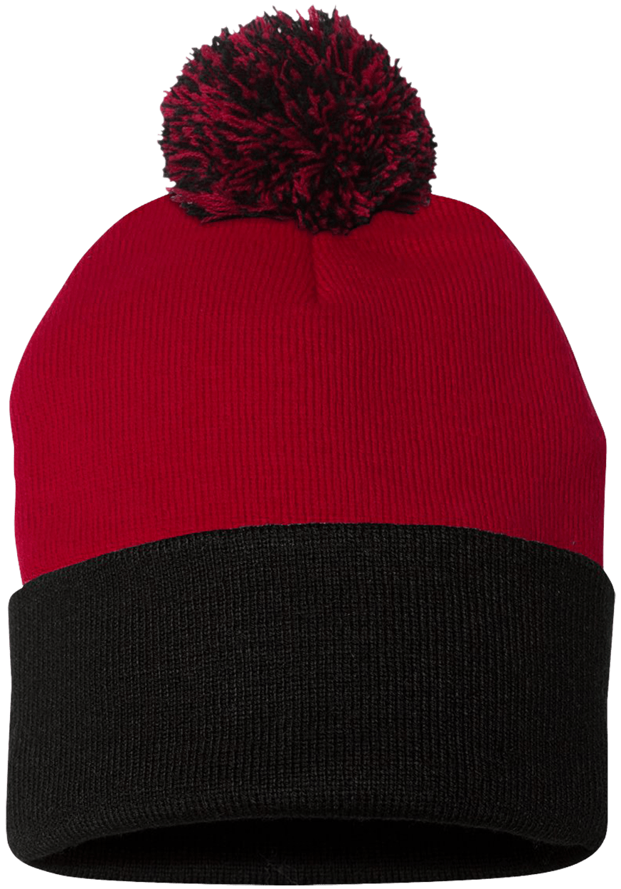 Qreativity Block Customizable SP15 Pom Pom Knit Cap - Patch