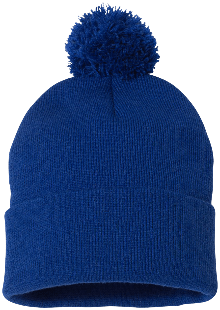 Qreativity Block Customizable SP15 Pom Pom Knit Cap - Patch