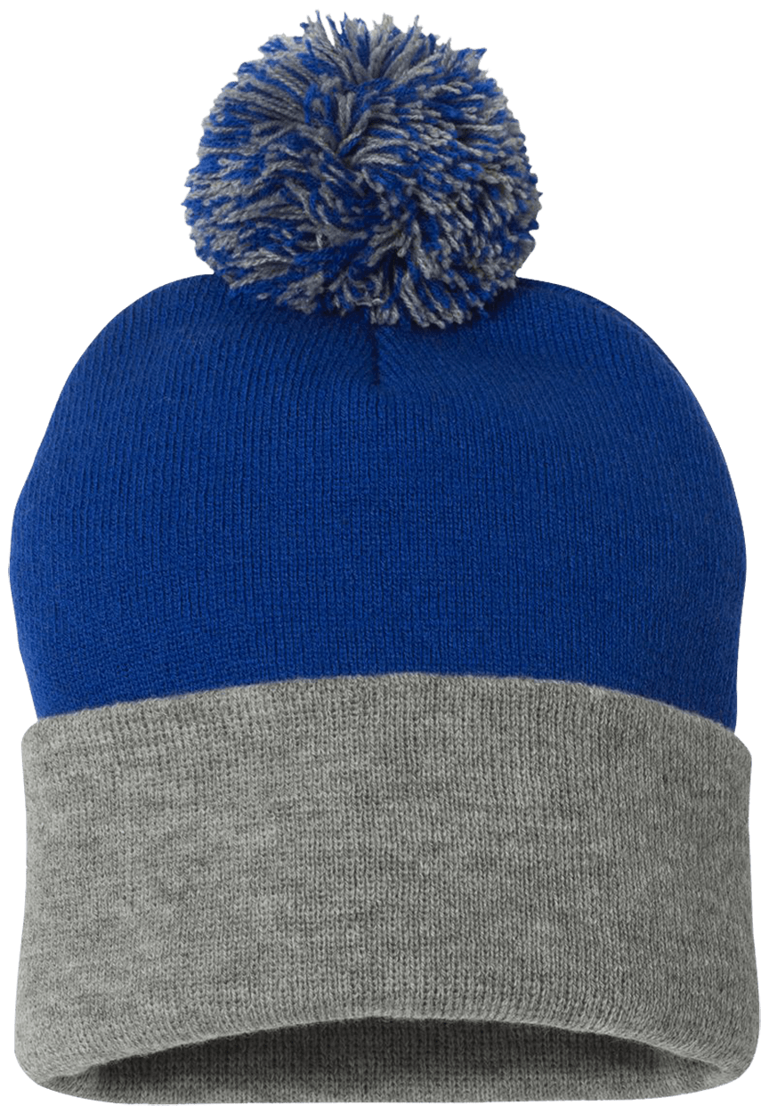 Qreativity Block Customizable SP15 Pom Pom Knit Cap - Patch