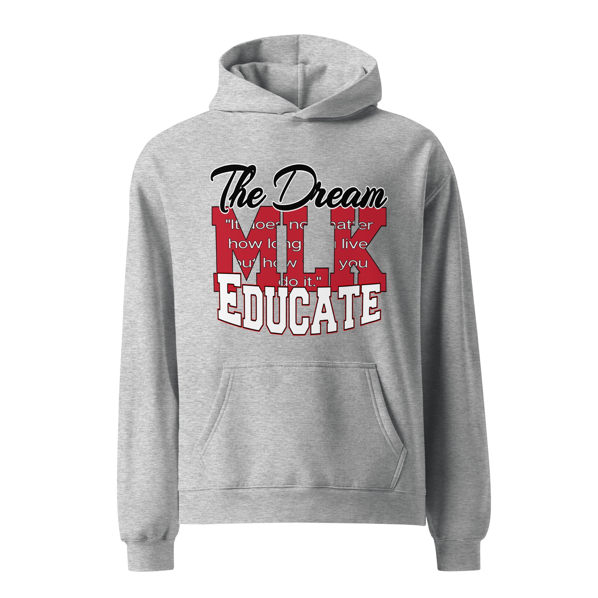 Sweat à capuche Qreatrz MLK Educate