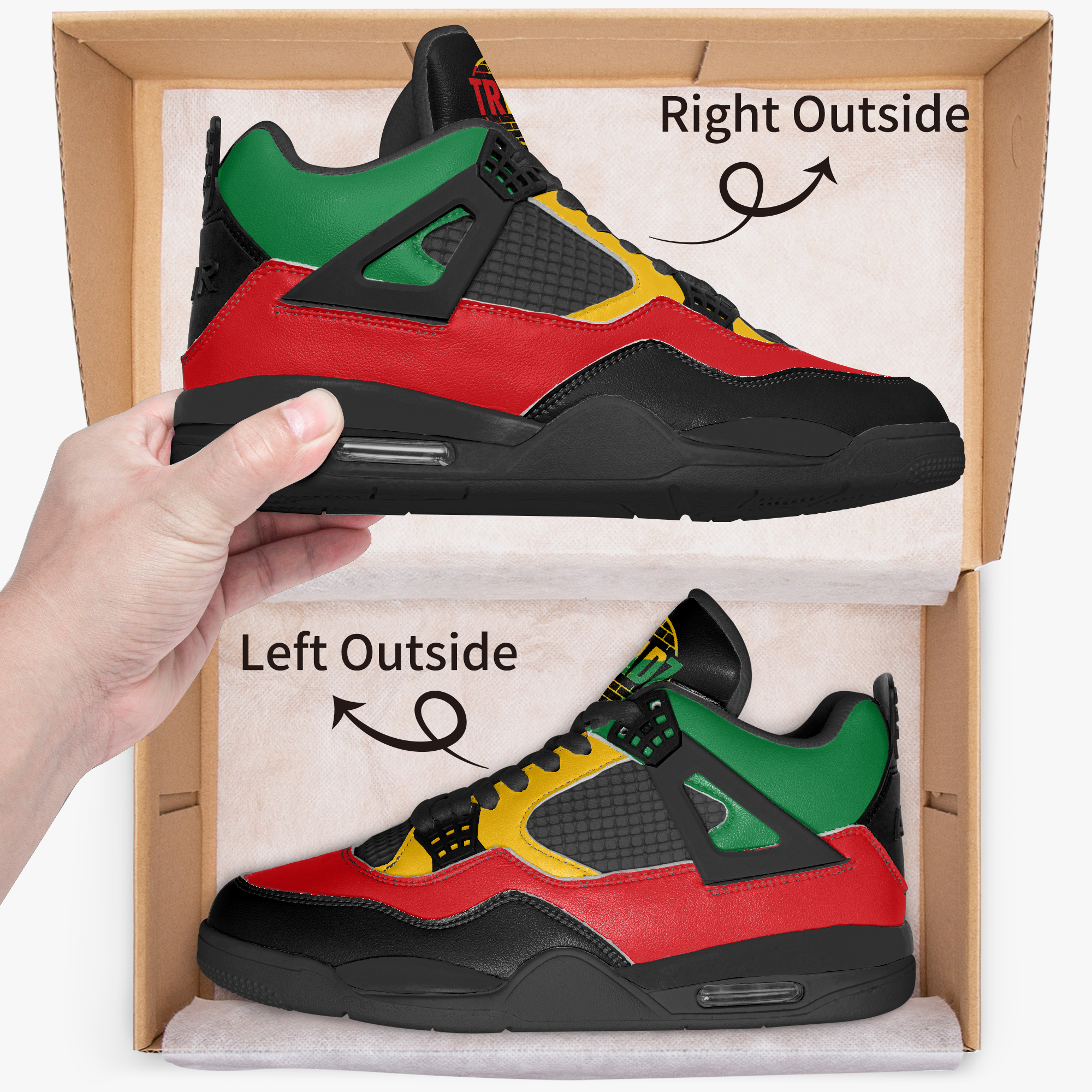 treadz one human race juneteenth aj4 style leather sneakers by qreatrz https://jetprint-hkoss.oss-accelerate.aliyuncs.com/merchantUpload/12773/41d94bdb4e9443a2940dc1f344f56b2f.jpg