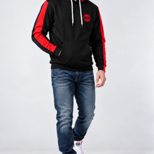 TREADZ Redline Hoodie black and red streetwear pullover